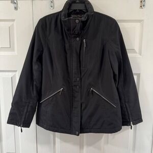 Vintage Donatella Women's Minimalist Full Zip Lines Jacket SZ M